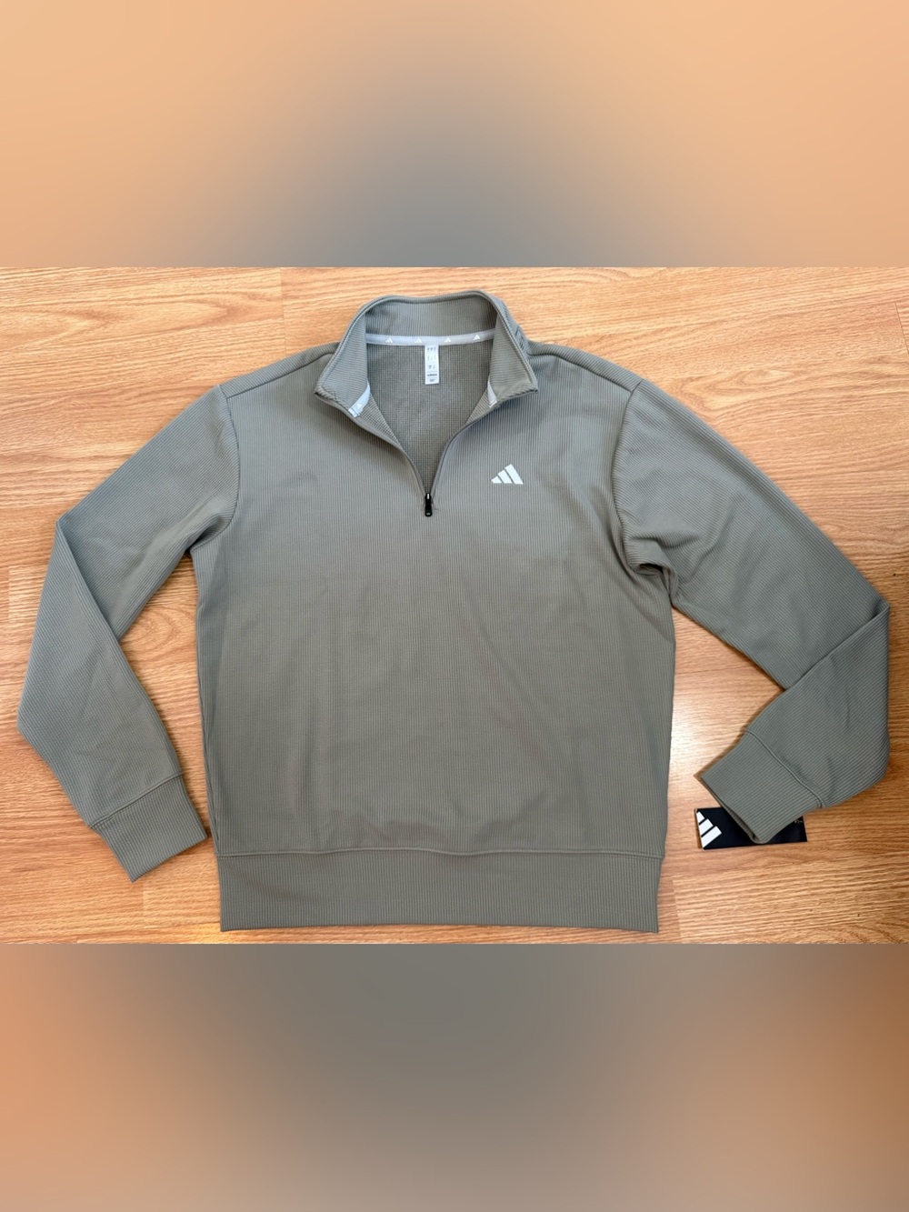 Adidas Cozy 1/4 Zip - Mens S - Silver PBL - NWT